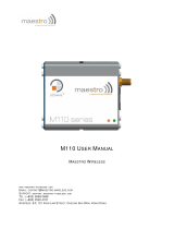 Maestro M111 User manual