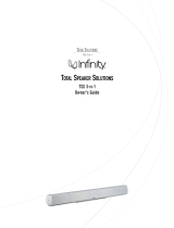 Infinity TSS 3-IN-1 Owner's manual