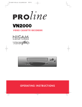 Proline VN9500S-A Operating Instructions Manual