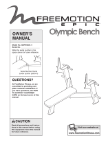 FreeMotion Olympic Bench Owner's manual