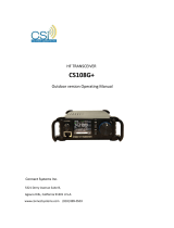 CSI CS108G+ Operating instructions