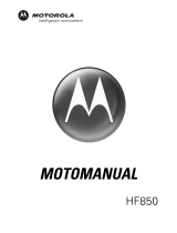Motorola HF850 - Deluxe Bluetooth Car Motomanual