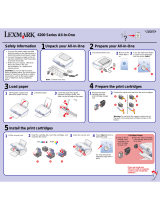 Lexmark 6250 - P Color Inkjet Quick start guide