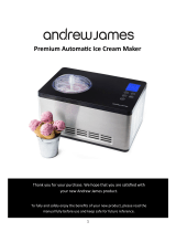 Andrew James Premium Automatic Ice Cream Maker User manual
