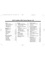 Cadillac 2015 SRX Owner's manual