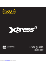 XM Satellite Radio XpressR XMCK-20P User manual