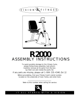 Vision Fitness R2000 Assembly Instruction Manual