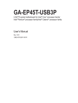 Gigabyte GA-EP45T-USB3P User manual