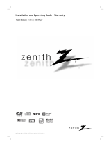 Zenith DVB412 - Ultra-Slim Progressive-Scan DVD Player Installation guide