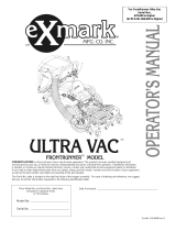 Exmark Ultra Vac Frontrunner User manual