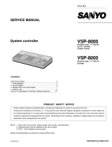 Sanyo VSP-8000 User manual