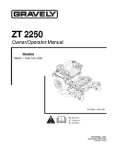 Gravely Zero Turn 2250 Owner's And Operator's Manual