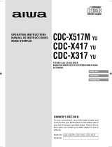 Aiwa CDC-X317 Operating Instructions Manual