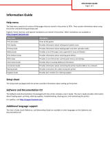 Lexmark MS810n Information Manual