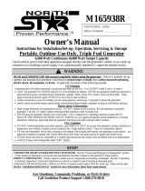 North Star 165938 Owner's manual