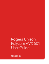 Polycom VVX 501 User manual