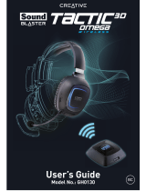 Creative SOUND BLASTER TACTIC3D OMEGA WIRELESS User manual