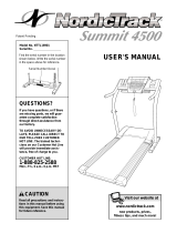 NordicTrack SUMMIT 4500 User manual