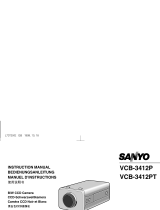 Sanyo VCB-3412PT User manual