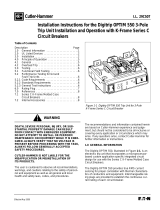 Eaton Digitrip OPTIM 550 KEP3400T52 Installation Instructions Manual