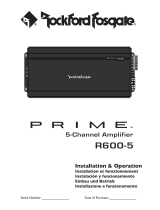 Rockford Fosgate Prime R600-5 Installation & Operation Manual