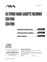 Aiwa CSD-FD99 User manual