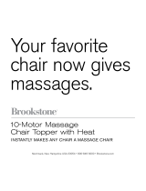 Brookstone 10-Motor Massage Chair Topper with Heat User manual