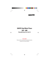 Sanyo SCP-400 User manual