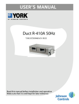 Johnson Controls Duct R-410A User manual