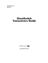 Alcatel-Lucent OmniSwitch 9000E Series User manual