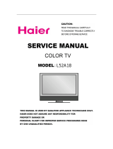 Haier L52A18 User manual