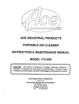 ACE 73-600 User manual