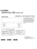Lutron Electronics GRAFIK Eye QSGRJ-4P Operating instructions