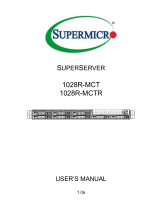 Supermicro SUPERSERVER 1028R-MCT User manual