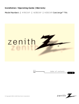 Zenith Concierge H19E34Y User manual
