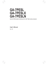 Gigabyte GA-7PESLX User manual