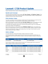 Lexmark C720 SERIES Product Update