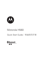 Motorola H560 - Headset - Over-the-ear Quick start guide