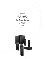Infinity Speaker TSS-1200 User manual