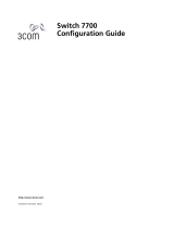 3com Switch 7700 Configuration manual