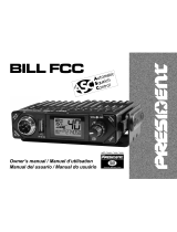 PRESIDENT BILL FCC Owner's manual