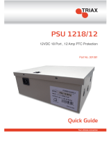 Triax PSU 1218/12 Quick Manual