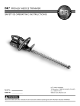 DR PRO-62V Hedge Trimmer User manual