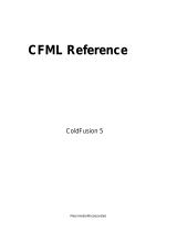 MACROMEDIA COLDFUSION 5-CFML Reference