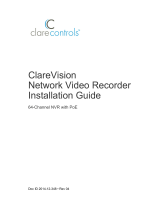 Clare Controls ClareVision CV-P64010 Installation guide