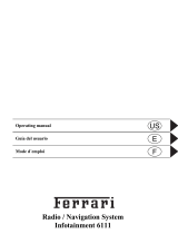 Ferrari Infotainment 6111 Operating instructions