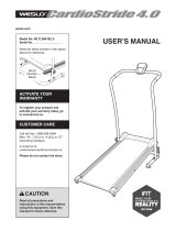 Weslo CARDIO STRIDE 4.0 User manual