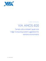 VIA Technologies AMOS-820-1Q10A2 User manual