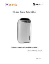 Meaco 25L Low Energy Dehumidifier User Instruction Manual