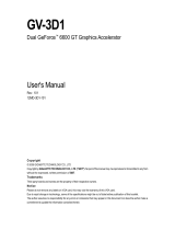 Gigabyte GV-3D1 User manual